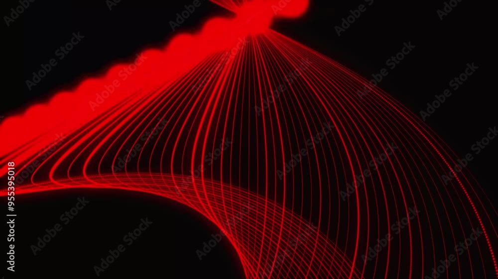 Poster connecting background. cyber big data flow. digital dynamic wave of dots.