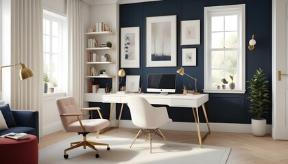 Photo interior modern design room 3d illustration
