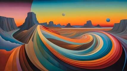 landscape in the desert