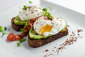 Avocado Toast with Poached Eggs