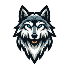 Wolf mascot logo