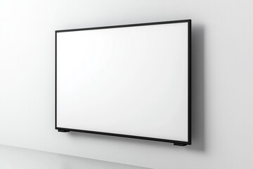 TV screen mockup on isolated background created with Generative AI