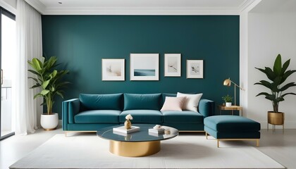 Photo interior modern design room 3d illustration