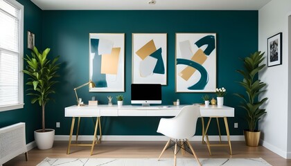 Photo interior modern design room 3d illustration