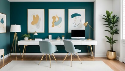 Photo interior modern design room 3d illustration