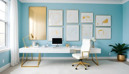 Photo interior modern design room 3d illustration