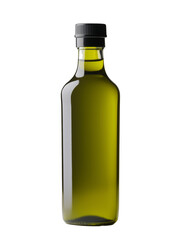 Bottle of olive oil isolated on transparent background