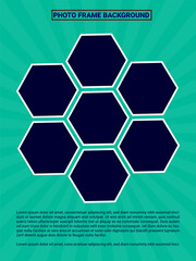 Wall Set of Photo Border Frames for Interior Designs