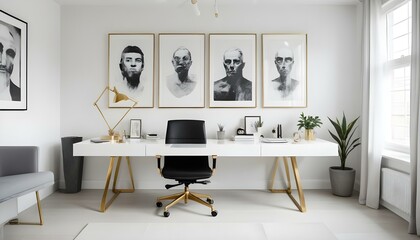 Photo interior modern design room 3d illustration