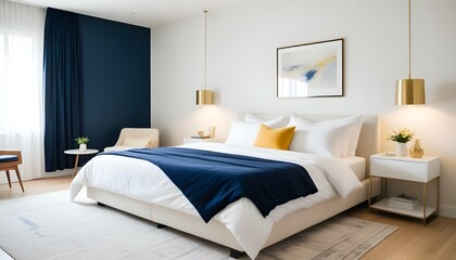 Photo interior modern design room 3d illustration