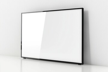 TV screen mockup on isolated background created with Generative AI