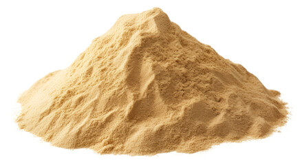 PNG Desert sand pile powder white background studio shot.