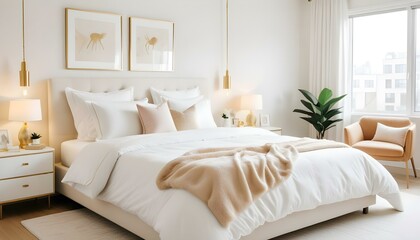 Photo interior modern design room 3d illustration