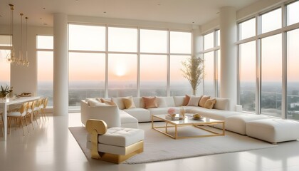 Photo interior modern design room 3d illustration
