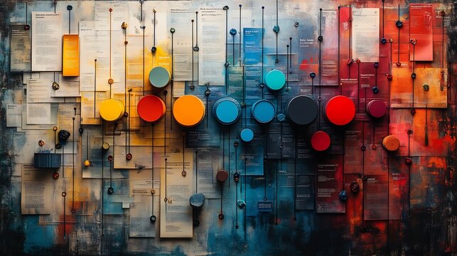 Mind map exploring psychology of color in design detailing how colors influence mood perception and brand identity