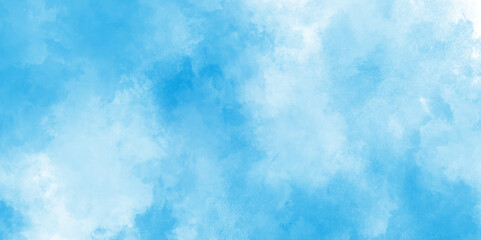 Grunge abstract cloudy blue smog texture art design, blue watercolor painting textured cloudy blue sky background, Natural Blue sky watercolor background texture for cover design.