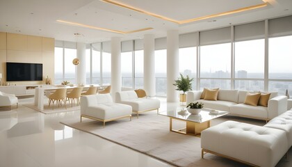Photo interior modern design room 3d illustration