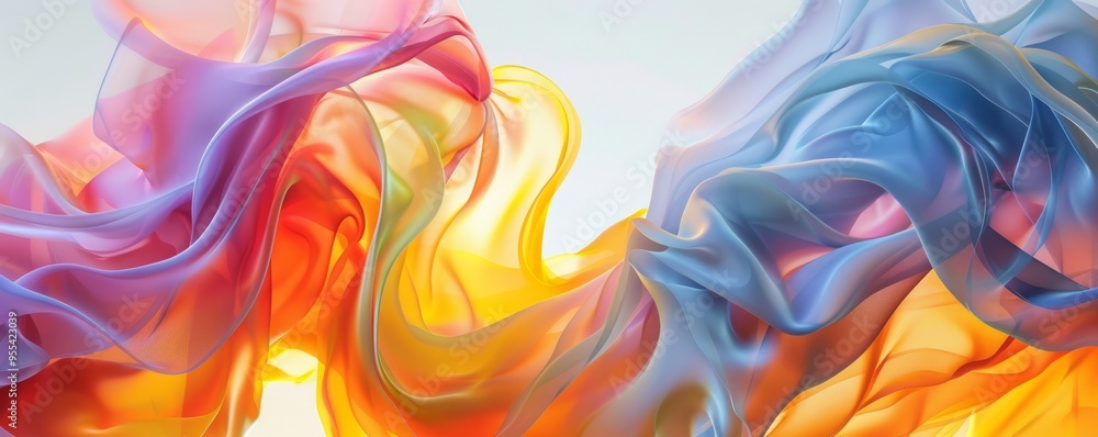 Poster artistic expressions with flowing forms, 4k hyperrealistic photo