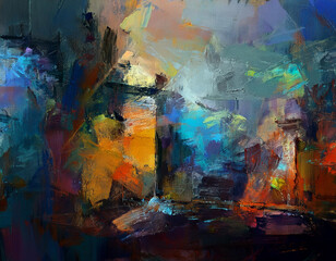 Gritty Urban Texture Abstract Rough Concrete Background with Distressed Industrial Dark City Vibe