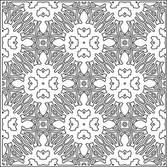 Striped patterns. Digital design.Black and white pattern for web page, textures, card, poster, fabric, textile.White wallpaper.