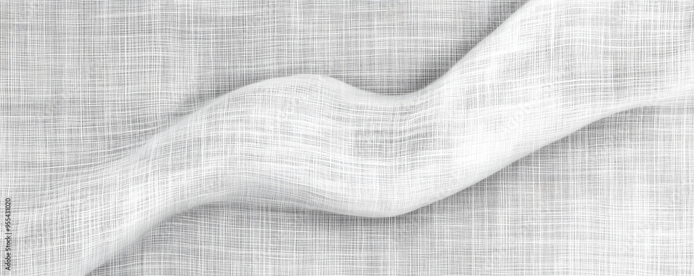 Poster seamless subtle white linen textile transparent background texture overlay. abstract cloth fabric gr