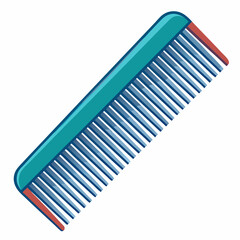 Comb Art Vector on White Background