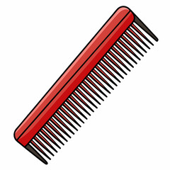 Comb Art Vector on White Background