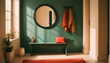 Photo interior modern design room 3d illustration
