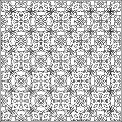 Striped patterns. Digital design.Black and white pattern for web page, textures, card, poster, fabric, textile.White wallpaper.