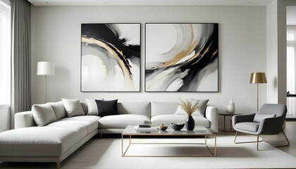 Photo interior modern design room 3d illustration