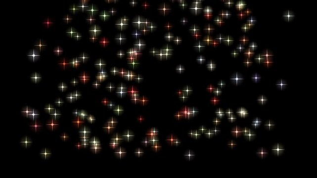 Sparkling star, vector glowing star light effect. Glitter magic star sparks on transparent background.