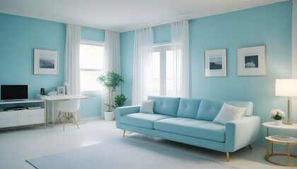 Photo interior modern design room 3d illustration