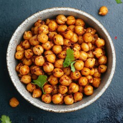 Roasted Chickpeas with Spices: Crunchy, brain-boosting snack