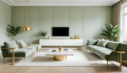 Photo interior modern design room 3d illustration