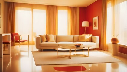 Photo interior modern design room 3d illustration