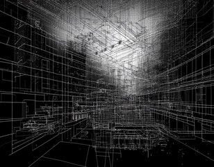 Gritty Urban Texture Abstract Rough Concrete Background with Distressed Industrial Dark City Vibe