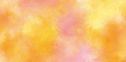 pastel watercolor with digital painted for template design, abstract old paper texture design and Light brown concrete background texture wallpaper, Abstract background with orange wall texture.