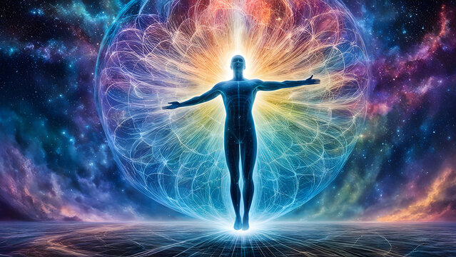 The astral body leaves the body to travel to the 5th dimension.