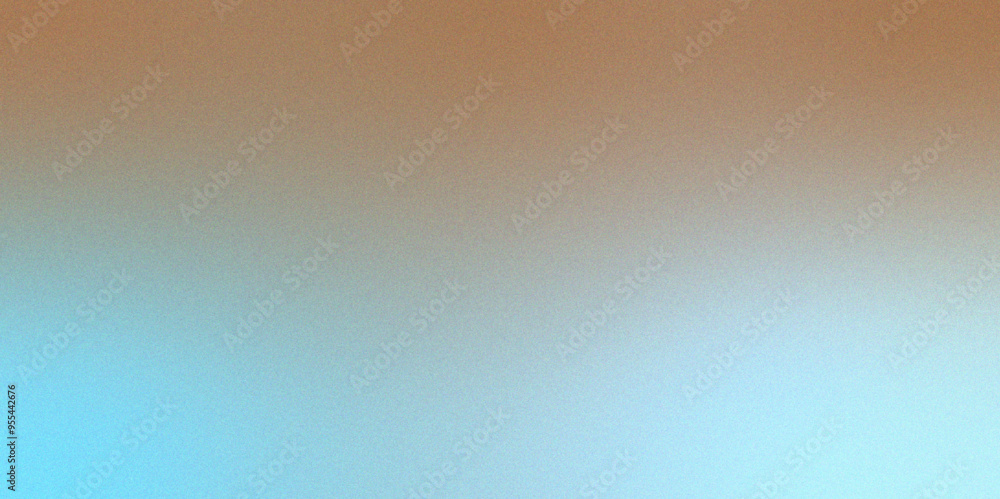 Poster vintage blue and light-brown color abstract grainy soft noise effect pattern gradient background. vi