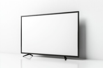 TV screen mockup on isolated background created with Generative AI