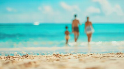 Holiday scene on the beach 