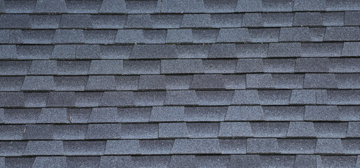 close up on roof shingle as background