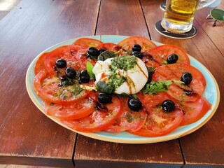 italian food, tomato salad