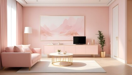 Photo interior modern design room 3d illustration