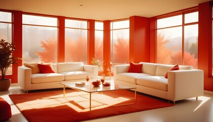 Photo interior modern design room 3d illustration