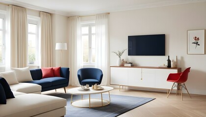 Photo interior modern design room 3d illustration