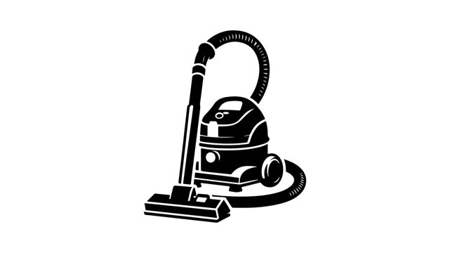 recommend clip art: vacuum cleaner silhouette vector illustration.