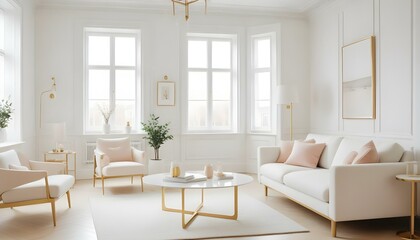 Photo interior modern design room 3d illustration