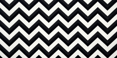 Black and White Chevron Pattern, Geometric, Abstract, Graphic, Design