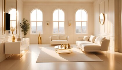 Photo interior modern design room 3d illustration